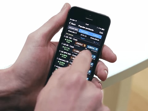 CFD trading mobil app