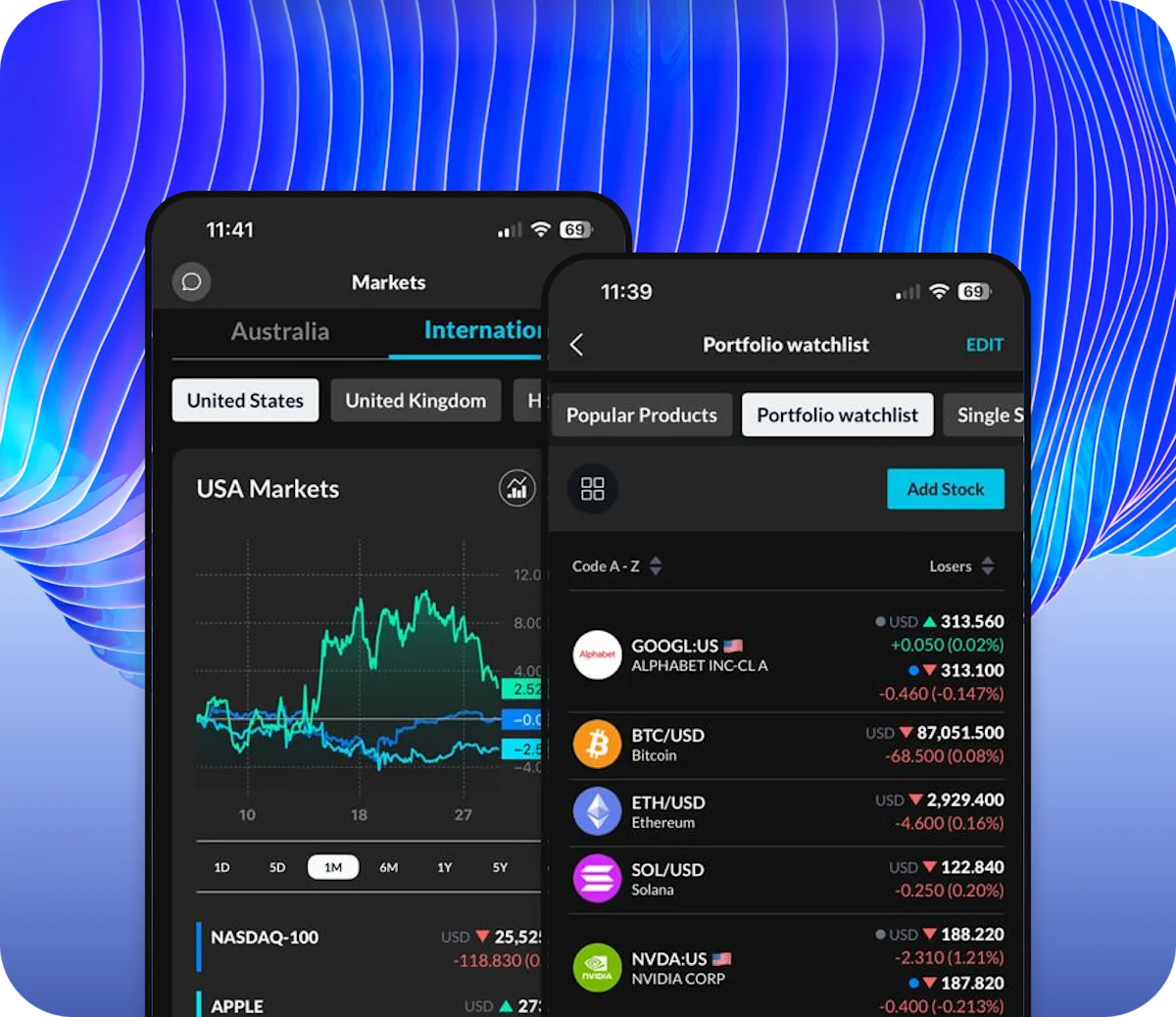 Hero Image - Crypto - Blue Background